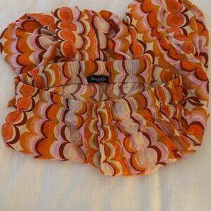 Vintage Christian Dior Monsieur Multicolor Wave Pattern Pants 1970’s Retro